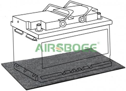Group 27 Battery Tray Mat - Acid Absorbent & Shock/Vibration Resistant Pad, 12x7 Inch Ultra-Thin 1/10" Non-Woven Leak Protection for Automotive/Marine/RV/Forklift/Golf Cart/Solar Systems (2-Pack) in Saudi Arabia