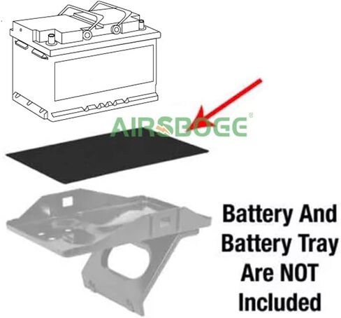 Group 27 Battery Tray Mat - Acid Absorbent & Shock/Vibration Resistant Pad, 12x7 Inch Ultra-Thin 1/10" Non-Woven Leak Protection for Automotive/Marine/RV/Forklift/Golf Cart/Solar Systems (2-Pack) in Saudi Arabia