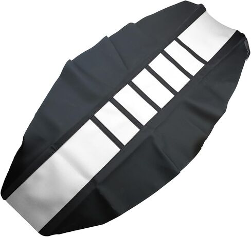 Universal Motorcycle Seat Cover Non-Slip Suitable Rubber Striped Seat Covers Soft for YZ125 YZ250 YZ450F WR250F WR450F WR400F XTZ125 YZ WR TTR 125 250 Dirt Pit Bike Off Road Motorbike (White) in Kuwait
