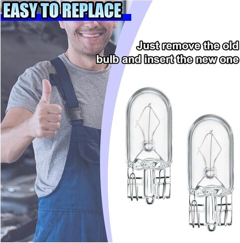 10pcs T10 Car Brake Light Light ، 12V 5w Foot Foot Mini Lights ، Quartz Glass Entergle Lights ، Live and Play Lights ، Light Brake Light Trend Light Lights Exclues (T10) in Kuwait