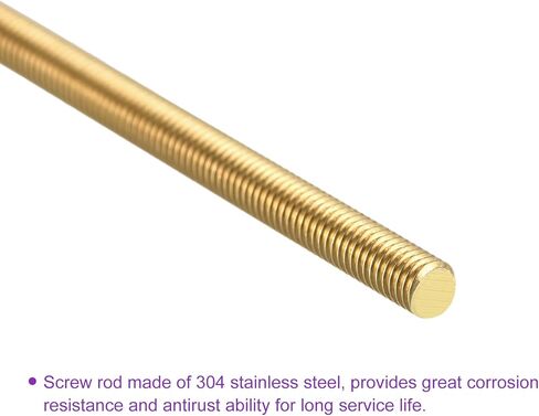 DMiotech 2 Pack M2.5 x 250mm قضيب ملولب بالكامل نحاس اليد اليمنى خيوط قضيب شريط ترصيع in Saudi Arabia