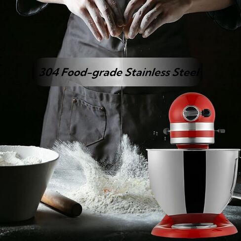 5.5 Quart Stainless Steel Mixer Bowl for KitchenAid Stand Mixers, Compatible with 4.5 & 5 QT KitchenAid Tilt-Head Mixers, KitchenAid Mixer Accessories, KitchenAid Replacement Bowl (5.5 QT) in Saudi Arabia
