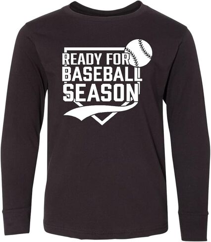 inktastic I'm Ready for Baseball Season Youth Long Sleeve T-Shirt in Saudi Arabia