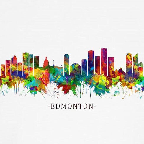 Cafepress Edmonton Canada Skyline Baseball Jersey Kids Cotton Baseball Jersey ، 3/4 Raglan Sleeve Shirt in Saudi Arabia