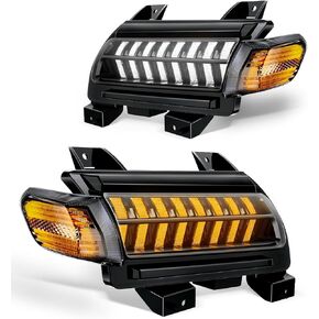 ترقية جديدة للعدسة الدخان LED Fender Light Kit لـ JL Wrangler JT Gladiator ، مصابيح إشارة LED مع استبدال مصابيح DRL و Side Marker لجيب Wrangler JL JT 2018-2023 in Kuwait