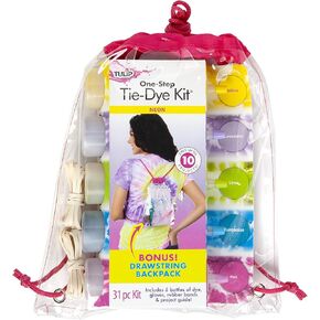 Tulip One-Step Tie-Dye Kit Backpack Kit Beachy Blues, 31pc, Party and Craft Supplies, Vibrant Colors for Fashion Art Projects, Blue, Green in Kuwait