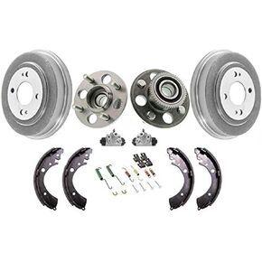 Rear Drums Hub Bearing Brake Shoes Cylinders Hardware Kit Replacement Part For Honda Civic 96-00 ABS in Saudi Arabia