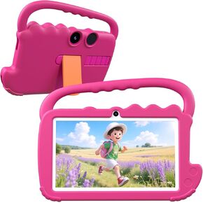 تابلت YQSAVIOR للأطفال مقاس 7 بوصة، تابلت Android 12 للأطفال، ذاكرة وصول عشوائي 4 جيجابايت وذاكرة قراءة فقط 32 جيجابايت، تابلت للأطفال الصغار، بلوتوث، شاشة IPS، مراقبة أبوية، حافظة كاميرا مزدوجة مضادة للصدمات للتعليم والألعاب in Kuwait