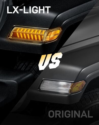 ترقية جديدة للعدسة الدخان LED Fender Light Kit لـ JL Wrangler JT Gladiator ، مصابيح إشارة LED مع استبدال مصابيح DRL و Side Marker لجيب Wrangler JL JT 2018-2023 in Kuwait