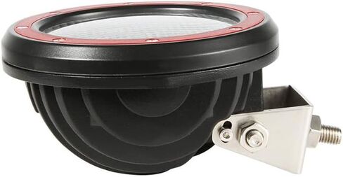 Black Horse Classic Roll Bar Incl. Set of 5.3" Dia.Led Lights w/Red Trim Rings Stainless Steel Compatible with 2020-2024 Jeep Gladiator-RB09SS-PLFR in Saudi Arabia