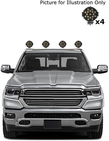 Black Horse Classic Roll Bar W/.Pair من 7.0 "Di.led Light. in Kuwait