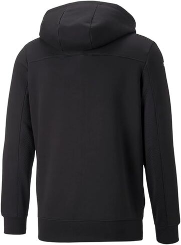 PUMA Mens Bmw Mms Motorsport Hooded Sweat Jacket Athletic Outerwear Casual Comfort Technology - Black - Size S in Saudi Arabia