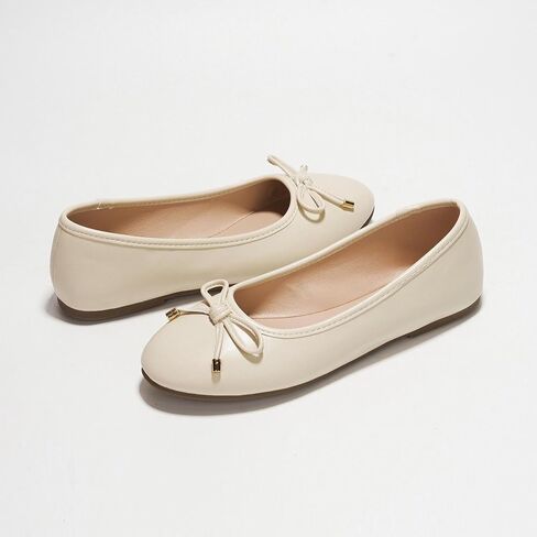 Project Cloud Ballet Flats for Women - Non-Slip Womens Flats (Ashley) | Durable Genuine Leather Insole and Lightweight Design with Comfortable Memory Foam Flats for Everyday Wear in Saudi Arabia