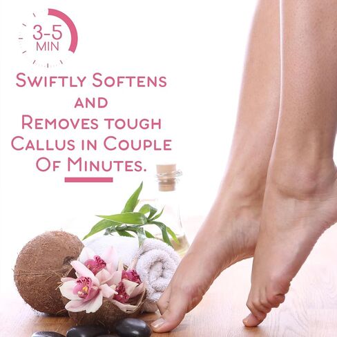Callus Remover Gel for Feet. Strong Professional Formula Removes Tough Callus Instantly. Get Spa like Pedicures at home - 1 Fl Oz in Saudi Arabia