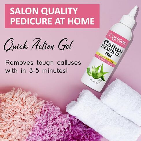 Callus Remover Gel for Feet. Strong Professional Formula Removes Tough Callus Instantly. Get Spa like Pedicures at home - 1 Fl Oz in Saudi Arabia