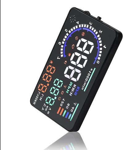 سيارة 5.5 بوصة سيارة HUD ، شاشة سرعة شاشة الزجاج الأمامي ، OBD 2 EU OBD متوافقة ، مع قياس الأميال في القيادة للسيارات in Saudi Arabia