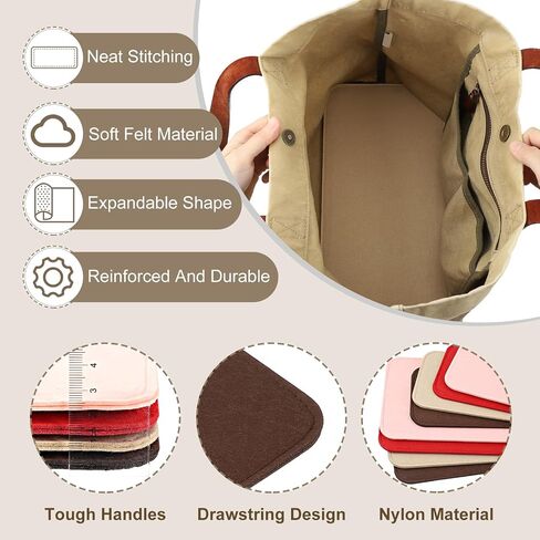 PATIKIL Felt Base Shaper 15x7 Inch, Bag Bottom Shaper Pad Purse Liner Board Insert Arc Corner for Handbags Tote Crossbody Bag Backpack, Black in Saudi Arabia