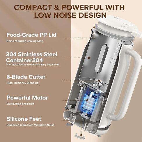 N7 Nut Milk Maker, 50oz (1.5L) Automatic Soy Milk Maker Machine for Homemade Oat Milk, Nutmilk, Juice, Milkshake, Baby Food, Grains, Almonds Milk Maker with Delay Start/Keep Warm/Clean in Saudi Arabia