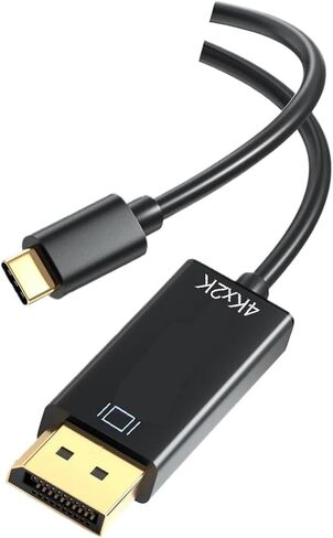 USB C to Female DisplayPort 1.4 Cable 8K/60Hz, 4K/144Hz, USB-C to DP Video Adapter Cable M/F - HBR3/HDR/DSC-Compatible for MacBook Pro/Air,iPad, iPhone 15 and XPS etc.(7.8in/20cm) in Saudi Arabia