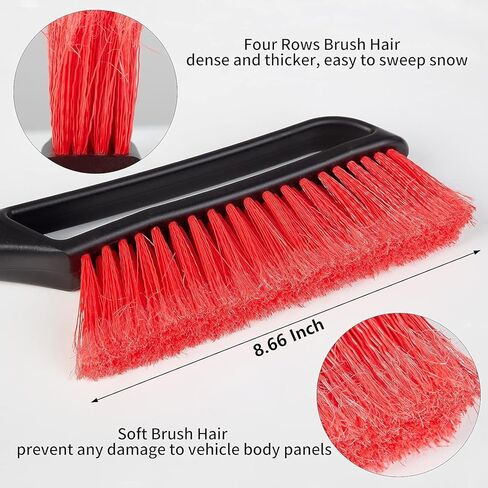 FOVAL 27" Ice Scraper Snow Brush, Wider Snow Scraper(4.73" Width) Snow Removal Car Brush with Comfortable Foam Grip for Cars, Trucks, SUVs, Windshield, Window - Winter Tool in Kuwait