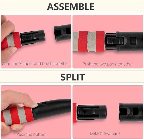 FOVAL 27" Ice Scraper Snow Brush, Wider Snow Scraper(4.73" Width) Snow Removal Car Brush with Comfortable Foam Grip for Cars, Trucks, SUVs, Windshield, Window - Winter Tool in Kuwait