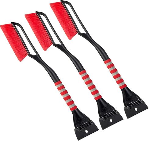 FOVAL 27" Ice Scraper Snow Brush, Wider Snow Scraper(4.73" Width) Snow Removal Car Brush with Comfortable Foam Grip for Cars, Trucks, SUVs, Windshield, Window - Winter Tool in Kuwait