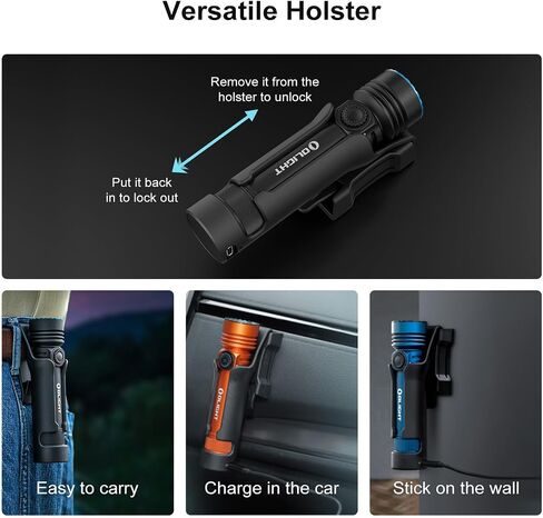 OLIGHT Seeker 4 Pro Rechargeable Flashlights, Bright High Lumens Black in Kuwait