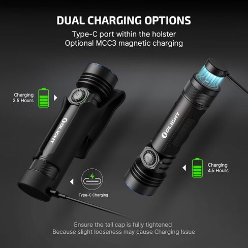 OLIGHT Seeker 4 Pro Rechargeable Flashlights, Bright High Lumens Black in Kuwait