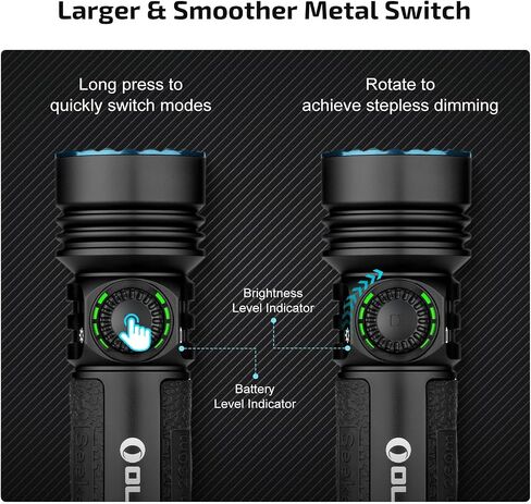 OLIGHT Seeker 4 Pro Rechargeable Flashlights, Bright High Lumens Black in Kuwait