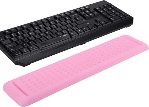 Aelfox Wide Gaming Keyboard Wrist Rest, Ergonomic Comfortable Armrest/Elbow Rest Pad, Memory Foam Wrist Pad for Keyboard Laptop Computer Wrist Support in Home Office（17.32 x 3.94 x 0.79 Inch） in Saudi Arabia