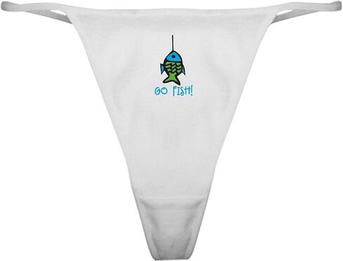 CafePress Go Fish Catch Classic Thong Underwear, Womens Panties in Saudi Arabia