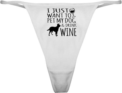 Cafepress يشرب الخمر والملابس الداخلية للحيوانات الأليفة الكلاسيكية ، سراويل داخلية للسيدات in Kuwait