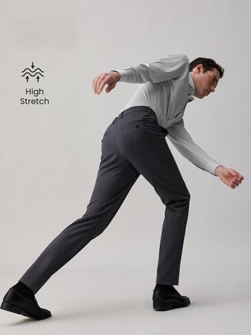 Mens Dress Pants, Stretch Wrinkle Free Performance Custom Office Pants in Saudi Arabia