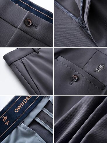 Mens Dress Pants, Stretch Wrinkle Free Performance Custom Office Pants in Saudi Arabia