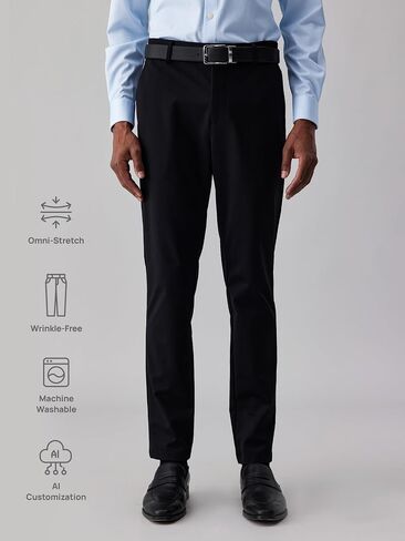Mens Dress Pants, Stretch Wrinkle Free Performance Custom Office Pants in Saudi Arabia