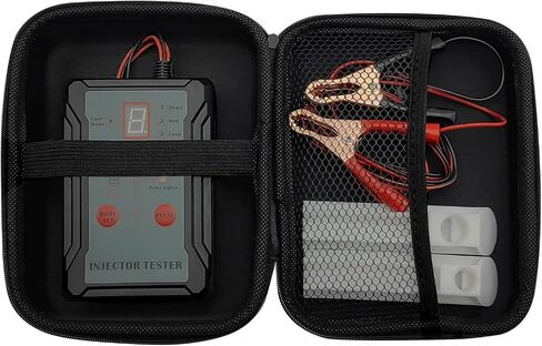 Ymiko 5V Fuel Injector Tester, for Diagnosis Cleaning of Injectors with 12V 5V Switchable, Short Circuit Protection, Suitable for Gasoline Vehicles in Saudi Arabia