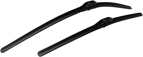 TRQ Premium Windshield Wiper Blades 18 & 26 Inch Silicone Coated & Water Repellent Wipers for Front Windshield Replacement Wiper Blades for Vehicle, Easy-Install Wipers with All-Season Performance in Saudi Arabia