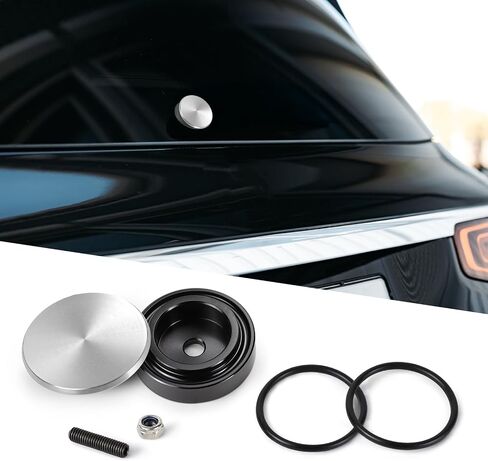 Car Wiper Plug, Rear Wiper Plug for Cars, Rear Window Wiper Delete Kit, Windshield Wipers Block off Grommet Cap, Waterproof Wipers Block Off Plug Cap for Civic RSX Integra (Black) in Kuwait