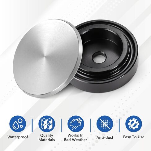 Car Wiper Plug, Rear Wiper Plug for Cars, Rear Window Wiper Delete Kit, Windshield Wipers Block off Grommet Cap, Waterproof Wipers Block Off Plug Cap for Civic RSX Integra (Black) in Kuwait