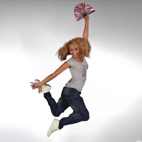 2025 New 11" Large Folding Popping Hand Fan，Clacker Fans for Line Dancing, Line Dance Popping Fan, Craft Boots on The Ground Hand Fan, Ideal for Events and Party (5Pack, Heavy Metal) in Saudi Arabia