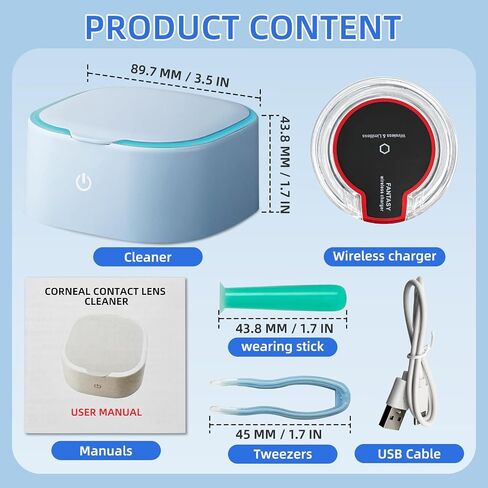 Rigid Keratoplasty Scleral Ultrasonic Contact Lens Cleaner for OK Lens and RGP Lenses in Saudi Arabia