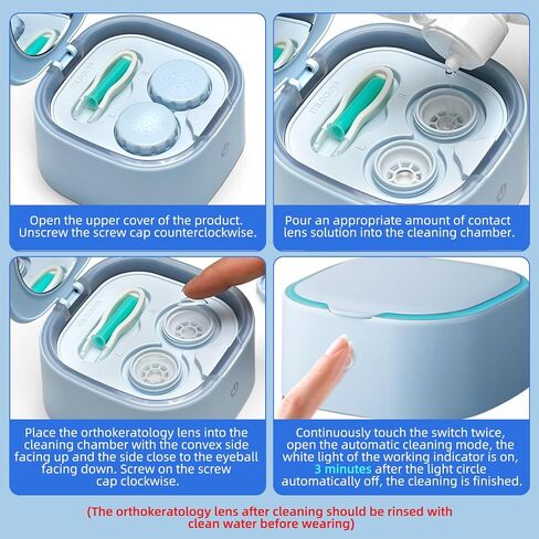 Rigid Keratoplasty Scleral Ultrasonic Contact Lens Cleaner for OK Lens and RGP Lenses in Saudi Arabia