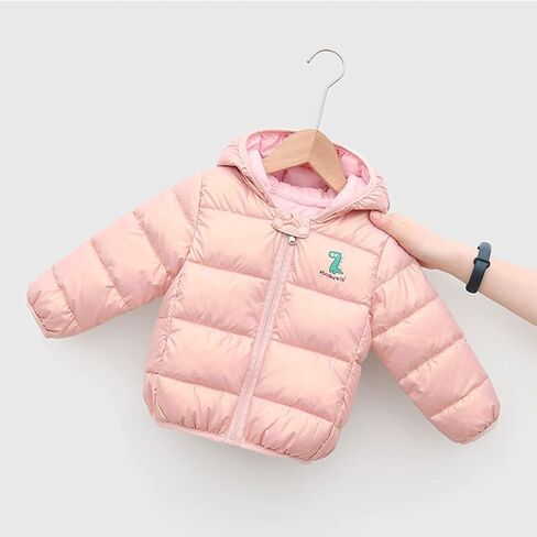 Toddler Baby Boys Girls Hooded Puffer Jacket Winter Warm Outerwear Dinosaur Bear Ears Coats Hooded Winter Clothes in Saudi Arabia