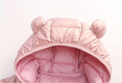 Toddler Baby Boys Girls Hooded Puffer Jacket Winter Warm Outerwear Dinosaur Bear Ears Coats Hooded Winter Clothes in Saudi Arabia