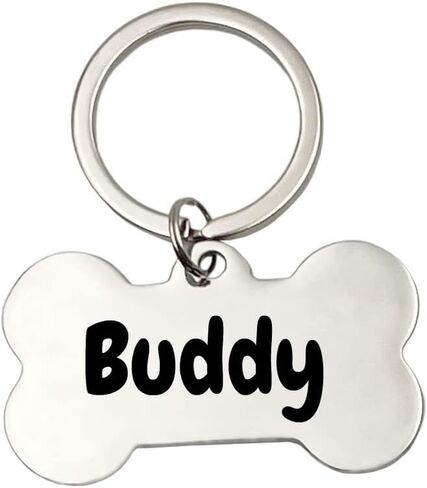 Personalized Keychains for Women Customized Key Chains Men Engraved Name Inspirational Stainless Steel Dog Tag in Saudi Arabia
