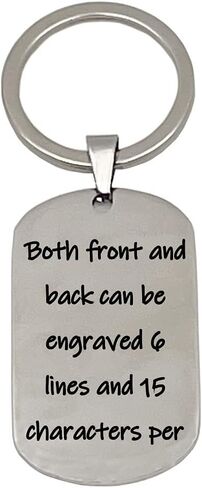 Personalized Keychains for Women Customized Key Chains Men Engraved Name Inspirational Stainless Steel Dog Tag in Saudi Arabia