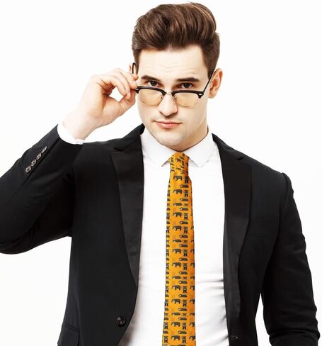 ( Bairds Tapir Cartoon ) Fashion Novelty Necktie, Conversation Neckwear Ties Great for Party and Events in Saudi Arabia
