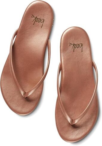 beek Sunbeam Leather Flip Flop Sandal for Women, Slip-On Design, Features Molded Arch & Leather-Wrapped Memory Foam Sole in Kuwait
