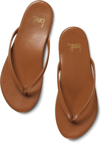 beek Sunbeam Leather Flip Flop Sandal for Women, Slip-On Design, Features Molded Arch & Leather-Wrapped Memory Foam Sole in Saudi Arabia