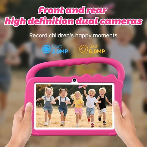 تابلت YQSAVIOR للأطفال مقاس 7 بوصة، تابلت Android 12 للأطفال، ذاكرة وصول عشوائي 4 جيجابايت وذاكرة قراءة فقط 32 جيجابايت، تابلت للأطفال الصغار، بلوتوث، شاشة IPS، مراقبة أبوية، حافظة كاميرا مزدوجة مضادة للصدمات للتعليم والألعاب in Kuwait